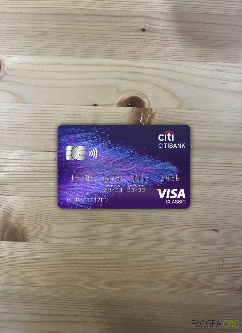 Hong Kong Citibank visa carte classique photolook recto